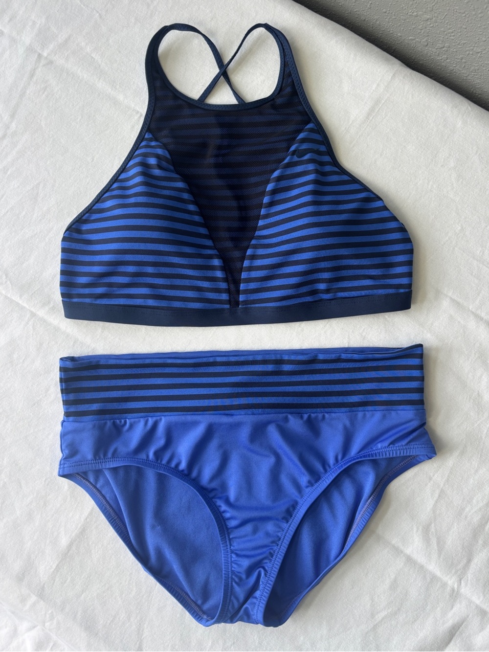 Nike Laser High-Neck Bikini Top and Bottom- Large- Good condition